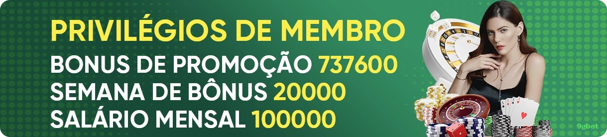 Cashback VIP 9gbet - reembolso semanal